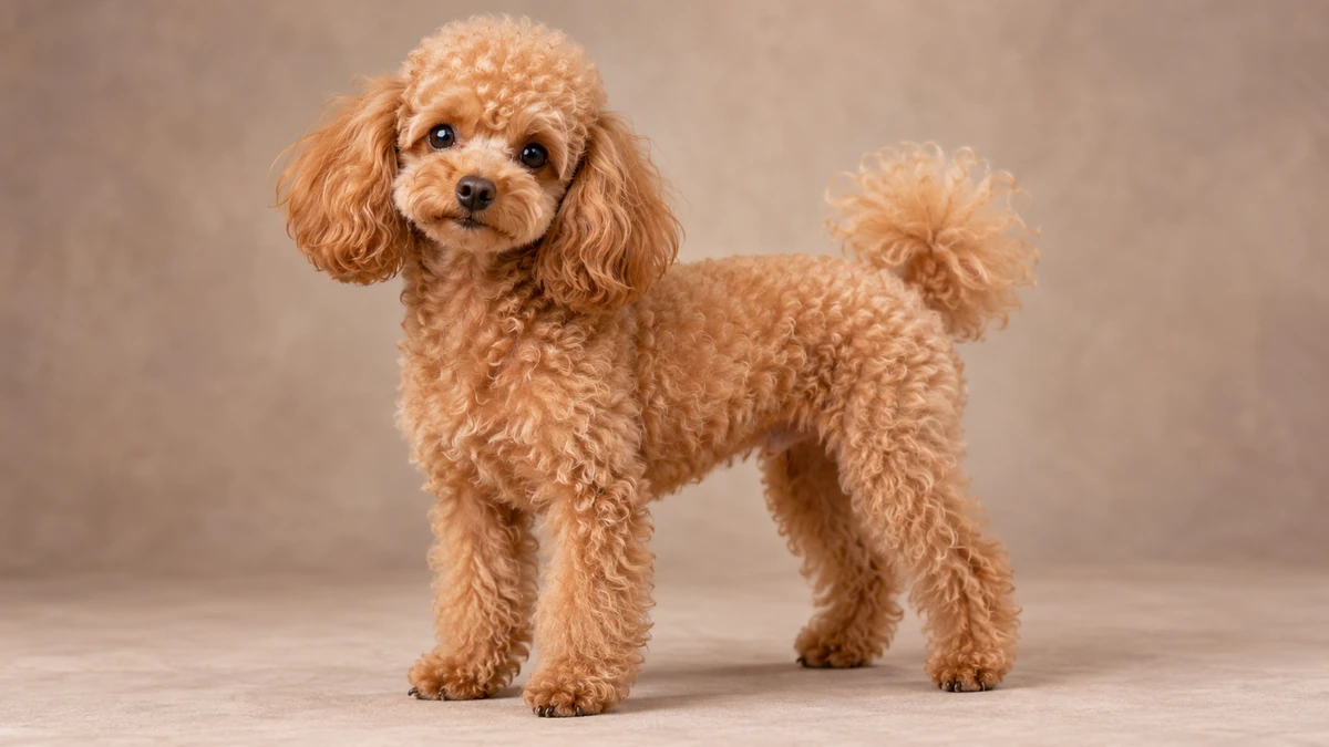 Toy poodle köpek — apricot yani kayısı renk