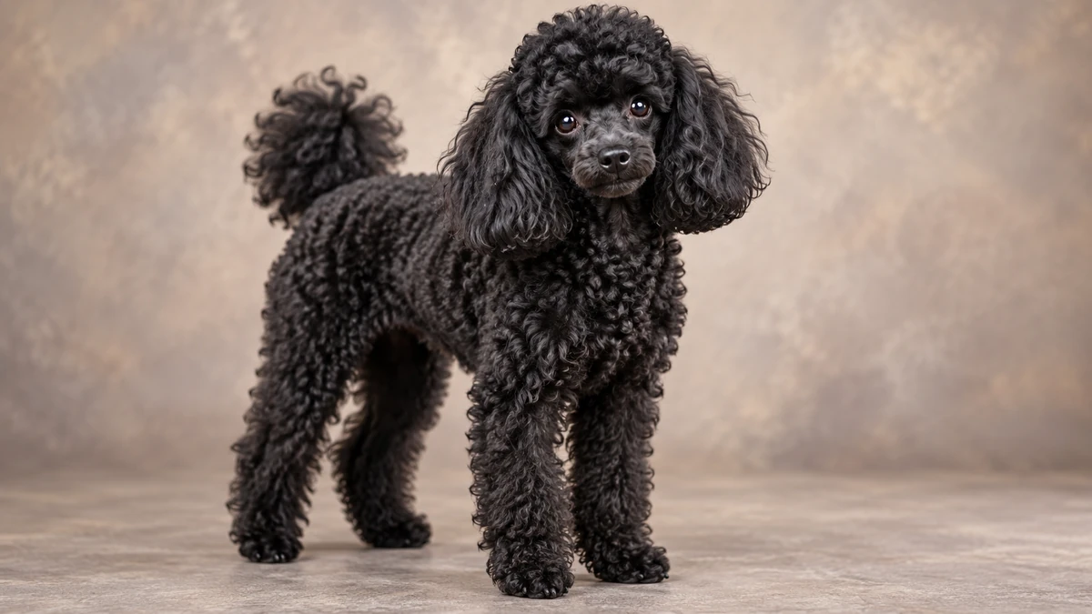 Toy poodle köpek — kırmızı (red) renk